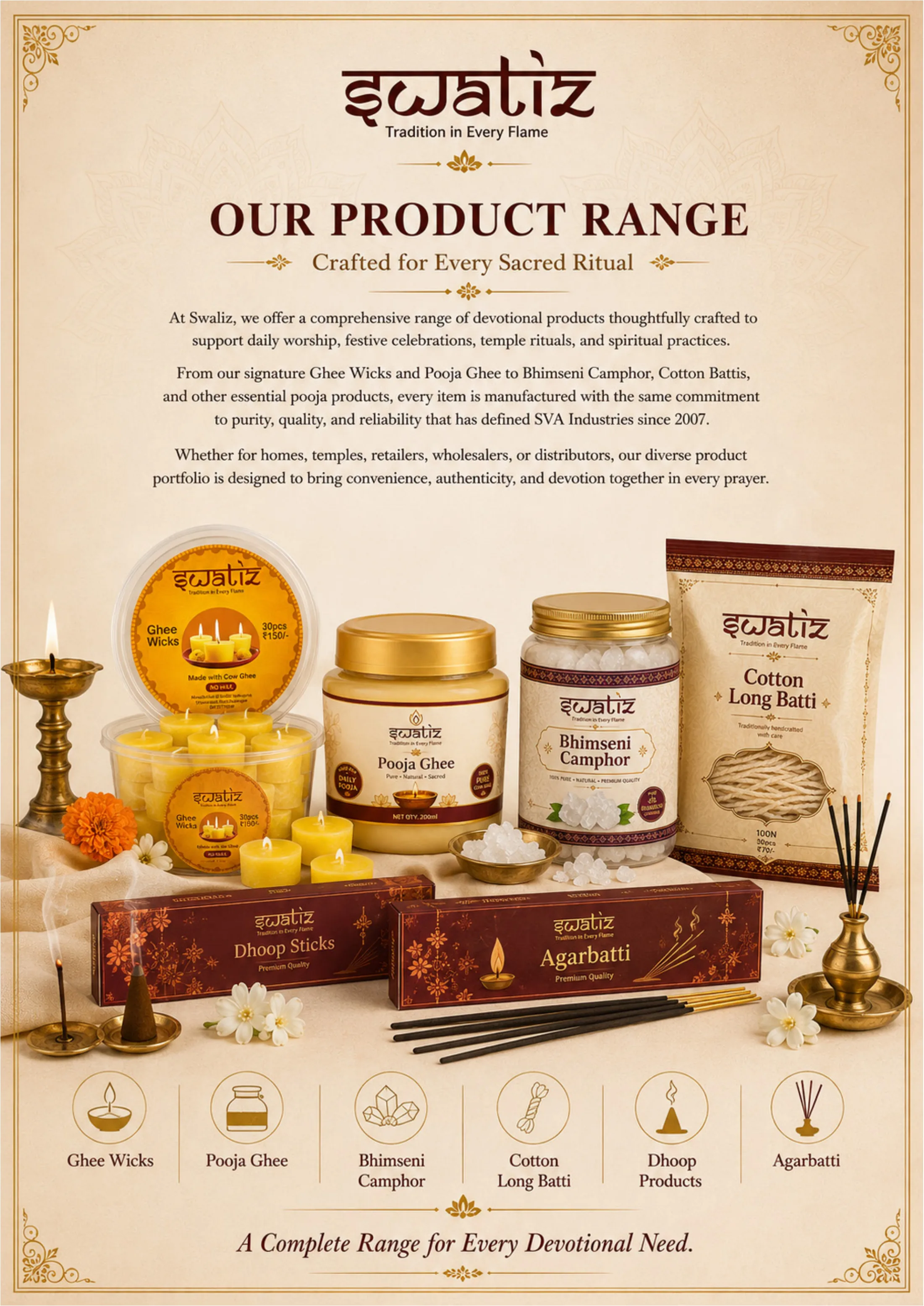 Swatiz product range